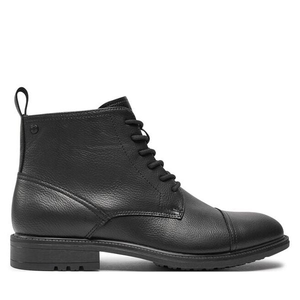 Trzewiki Jack & Jones. Czarne botki sznurowane Jack & Jones, bez wzorów, bez obcasa, bez zapięcia. Za 299.99 zł.
