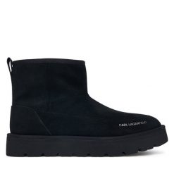 Śniegowce KARL LAGERFELD. Czarne śniegowce KARL LAGERFELD, bez zapięcia. Za 964.99 zł.