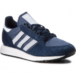 Buty adidas - Forest Grove D96630 Conavy/Aerblu/Cblack. Niebieskie buty sportowe casual marki Adidas, z materiału. W wyprzedaży za 229.00 zł.