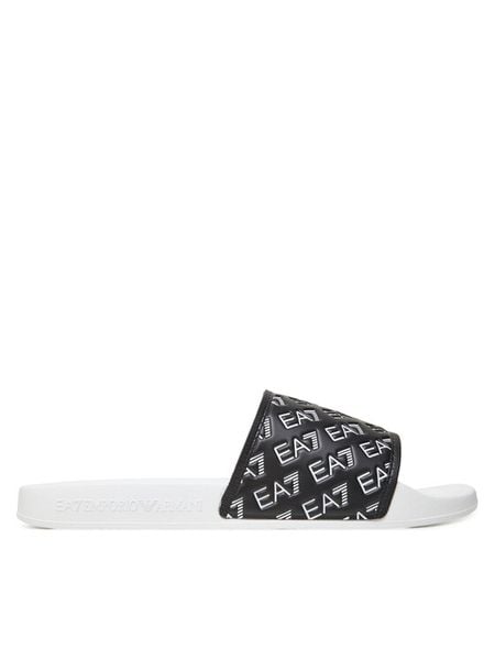 EA7 Emporio Armani Klapki 7X000109 AF15125 FC079 Czarny. Czarne klapki EA7 Emporio Armani, z syntetyku. Za 169.99 zł.
