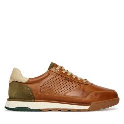 Półbuty Pikolinos. Brązowe eleganckie półbuty Pikolinos, bez wzorów, bez obcasa, bez zapięcia. Za 639.99 zł.