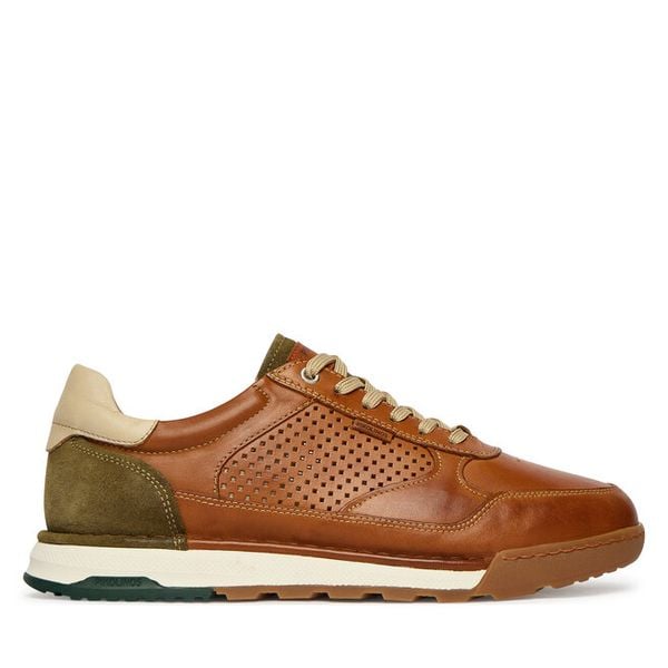 Półbuty Pikolinos. Brązowe eleganckie półbuty Pikolinos, bez wzorów, bez obcasa, bez zapięcia. Za 639.99 zł.