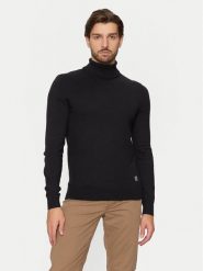 U.S. Polo Assn. Golf MUP3798 Czarny Slim Fit. Czarne golfy U.S. Polo Assn., m, bez wzorów, z bawełny, bez kołnierzyka, bez ramiączek. Za 179.99 zł.