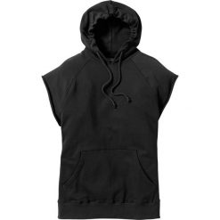 Bluza bez rękawów Regular Fit bonprix czarny. Bluzy z kapturem marki bonprix, m, z kapturem. Za 54.99 zł.