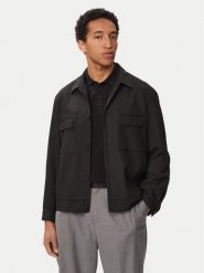HUGO Kurtka koszulowa Juliano243F1 50555258 Czarny Regular Fit. Czarne kurtki Hugo, m, bez wzorów, z syntetyku, bez kaptura. Za 1,213.99 zł.
