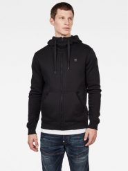 G-Star Raw Bluza Premium Core D16122-C235-6484 Czarny Regular Fit. Czarne bluzy G-Star, l, bez wzorów, z bawełny, bez kaptura. Za 312.99 zł.