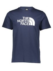 The North Face Koszulka "Easy" w kolorze granatowym rozmiar: XS. Niebieskie bezrękawniki The North Face, xs, bez wzorów, bez kołnierzyka, bez ramiączek. Za 83.42 zł.