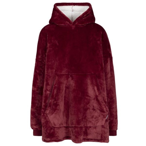 Trespass Cosiness - Obszerna bluza z kapturem At300 Dark Cherry. Czerwone bluzy z kapturem Trespass, bez wzorów, z polaru, z kapturem. Za 349.99 zł.