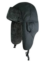 Czapka z Nausznikami, Grafitowa, Popielata, Zimowa z Futerkiem, Ciepła, z Kożuchem, Męska. Szare czapki zimowe Jarek, bez wzorów, z futra. Za 69.00 zł.