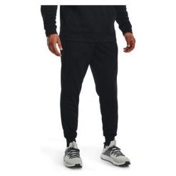 Spodnie fitness męskie Under Armour Armour Fleece Joggers. Czarne joggery i bojówki Under Armour, l, bez wzorów, z dresówki, sportowe. Za 249.99 zł.