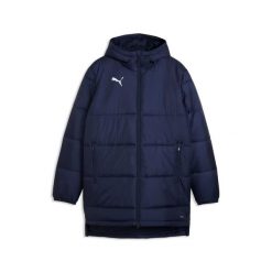 Kurtka puchowa Puma Teamadditions Bench. Niebieskie kurtki Puma, m, bez wzorów, z materiału, bez kaptura. Za 420.00 zł.