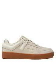 Calvin Klein Jeans Sneakersy Basket Cup Low Laceup Lth Ml Mtr YM0YM00994 Écru. Buty sportowe casual Calvin Klein Jeans, bez wzorów, z jeansu, bez zapięcia. Za 389.99 zł.