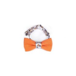 MUCHA LNIANA GOTOWA ORANGE FLOWERS. Krawaty i muchy marki R3s men's accessories. Za 59.00 zł.