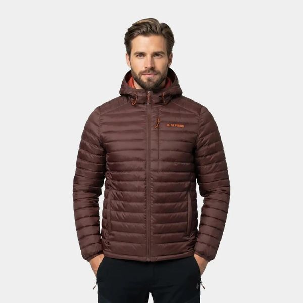 Kurtka męska puchowa Alpinus Kiruna. Niebieskie kurtki Alpinus, na jesień, m, bez wzorów, z materiału, trekkingowe. Za 399.00 zł.