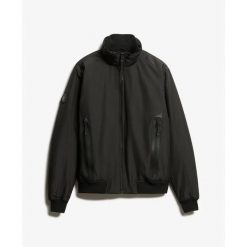 Kurtka Superdry Harrington City. Zielone kurtki Superdry, xl, z aplikacjami, prążkowane, bez kaptura. Za 609.80 zł.