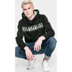 Napapijri - Bluza. Szare bluzy marki Napapijri, z nadrukiem, z bawełny. W wyprzedaży za 399.90 zł.