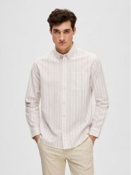 Selected Homme Koszula Rick 16077359 Beżowy Regular Fit. Czerwone koszule Selected Homme, m, bez wzorów, z bawełny, bez kołnierzyka, bez ramiączek. Za 139.99 zł.