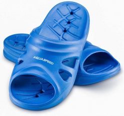 Klapki basenowe dla dorosłych Aqua Speed Florida. Niebieskie klapki Aqua-Speed, z materiału. Za 73.99 zł.