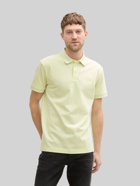 Męska Koszulka Polo Tom Tailor Printed Polo Lime Green Two Tone Pique 1045629 37704. Zielone koszulki polo Tom Tailor, m, bez wzorów, bez kołnierzyka, bez ramiączek. Za 89.99 zł.