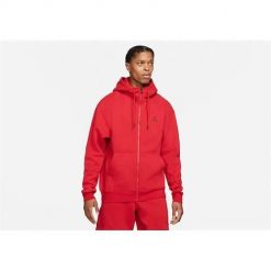 Bluza sportowa męska Nike Air Jordan Essentials. Czerwone bluzy z kapturem Nike, m, bez wzorów, z kapturem. Za 457.00 zł.