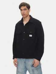 HUGO Koszula Ekynone 50534184 Czarny Oversize. Czarne koszule Hugo, m, bez wzorów, z bawełny, bez kołnierzyka, bez ramiączek. Za 479.99 zł.