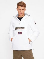 Napapijri Kurtka anorak NP0A4GMD Biały Regular Fit. Białe kurtki Napapijri, m, bez wzorów, z syntetyku, bez kaptura. Za 629.99 zł.