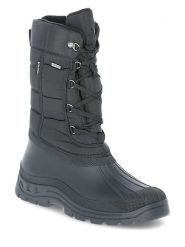 Trespass Kozaki zimowe "Straiton II" w kolorze czarnym rozmiar: 46. Czarne kozaki Trespass, na zimę, bez wzorów, z materiału, bez obcasa, bez zapięcia. Za 135.15 zł.