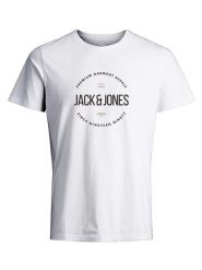 Jack & Jones Koszulka "Blaaston" w kolorze białym rozmiar: S. Białe bezrękawniki Jack & Jones, s, bez wzorów, z bawełny, bez kołnierzyka, bez ramiączek. Za 50.45 zł.