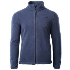 Polar męski Hi-Tec Henis - granatowy, Rozmiar L. Niebieskie bluzy z polaru Hi-tec, l, bez wzorów, z materiału, bez kaptura. W wyprzedaży za 109.99 zł.