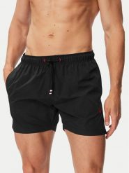 Beverly Hills Polo Club Szorty kąpielowe P-SS26M-UNION-0499 Czarny Regular Fit. Czarne kąpielówki Beverly Hills Polo Club, m, bez wzorów, z syntetyku. Za 159.99 zł.