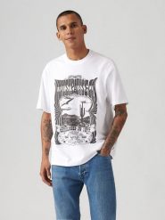Levi's Koszulka w kolorze białym rozmiar: S. Białe bezrękawniki Levi's®, s, bez wzorów, z bawełny, bez kołnierzyka, bez ramiączek. Za 62.03 zł.