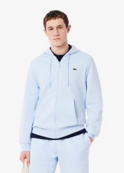 Bluza sportowa męska Lacoste SH9626 00 T01 z kapturem. Niebieskie bluzy z kapturem LACOSTE, l, bez wzorów, z bawełny, z kapturem. Za 567.95 zł.