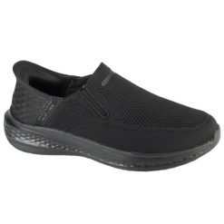 Buty sportowe Sneakersy męskie, Slip-Ins: Slade - Deacon. Czarne buty sportowe casual Skechers, bez wzorów, bez zapięcia. Za 339.99 zł.