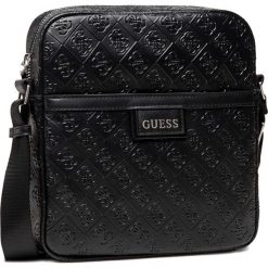 Saszetka GUESS - Vezzola (4G Embossed) HMVEZE P1358 BLA. Czarne saszetki i nerki Guess, z aplikacjami, ze skóry. Za 419.00 zł.