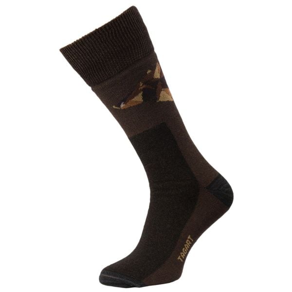 Skarpety myśliwskie unisex Tagart Pro-line Boar z wełny merino. Brązowe skarpety TAGART, bez wzorów, z wełny. W wyprzedaży za 50.15 zł.