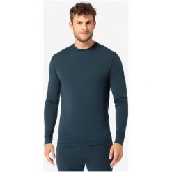 Koszulka termoaktywna z długim rękawem męska SUPER.NATURAL Tundra 175 LS. Niebieskie bielizna termoaktywna super.natural, m, bez wzorów, bez ramiączek. Za 379.99 zł.