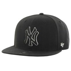 Czapka z daszkiem męska MLB New York Yankees No Shot Cap. Czarne czapki z daszkiem 47 Brand, bez wzorów, z wełny. Za 156.00 zł.