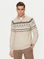 Guess Sweter M4PR59 Z3LQ0 Beżowy Regular Fit. Brązowe swetry rozpinane Guess, m, z aplikacjami, z syntetyku, bez kołnierzyka, bez ramiączek. Za 259.99 zł.