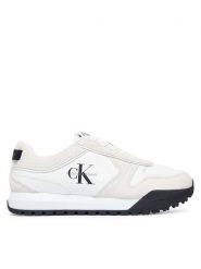 Calvin Klein Sneakersy Toothy Runner Irregular Lines YM0YM01461 Kremowy. Białe buty sportowe casual CALVIN KLEIN, bez wzorów, ze skóry, bez zapięcia. Za 529.99 zł.