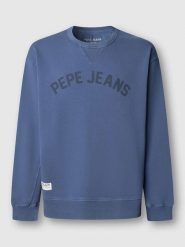 Pepe Jeans Bluza "Gio" w kolorze niebieskim rozmiar: S. Niebieskie bluzy Pepe Jeans, s, bez wzorów, z bawełny, bez kaptura. Za 173.99 zł.