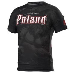 Koszulka Techniczna Sportowa Męska EXTREME HOBBY POLISH FANS. Czarne t-shirty sportowe EXTREME HOBBY, bez wzorów, z elastanu, bez ramiączek, do biegania. Za 149.00 zł.