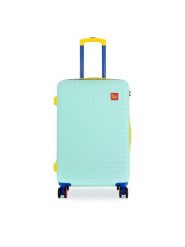 Semi Line Walizka średnia T5942-2 Zielony. Zielone walizki Semi-line, bez wzorów, z tworzywa sztucznego, średnie. Za 209.99 zł.