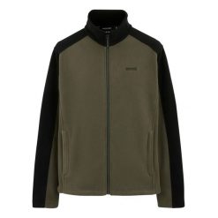 Męski Polar Z Suwakiem Hedman II. Czarne bluzy z polaru Regatta, na zimę, m, bez wzorów, z polaru, bez kaptura. Za 90.99 zł.