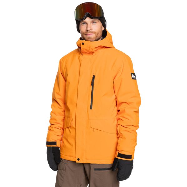 Kurtka śnieżna dla Mężczyzn MISSION SOLID. Brązowe kurtki narciarskie i snowboardowe Quiksilver, m, bez wzorów, z poliesteru, narciarskie. Za 979.00 zł.