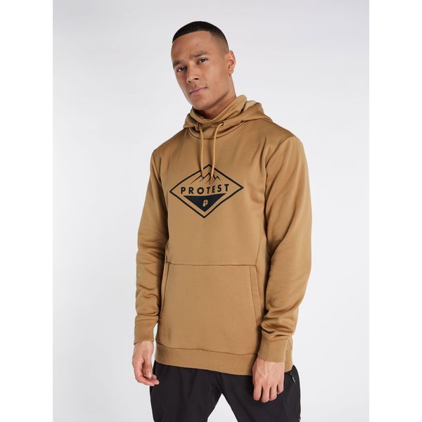Bluza techniczna męska z kapturem Protest Prtissyk. Brązowe bluzy Protest, m, bez wzorów, z kapturem. W wyprzedaży za 147.99 zł.