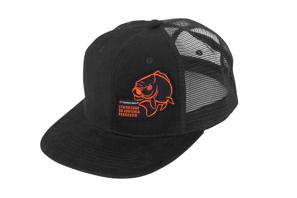 Czapka z daszkiem TB Ryba pomarańczowa. Brązowe czapki z daszkiem TANDEM BAITS, na lato, bez wzorów, z poliesteru. Za 72.99 zł.