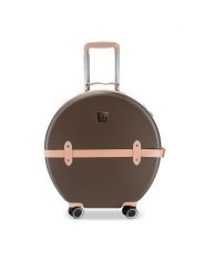 Semi Line Walizka średnia T5673-3 Brązowy. Brązowe walizki Semi-line, bez wzorów, z tworzywa sztucznego, średnie. Za 239.99 zł.