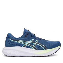 Buty do biegania Asics. Niebieskie buty do biegania ASICS, bez wzorów, bez zapięcia, do biegania. Za 369.99 zł.