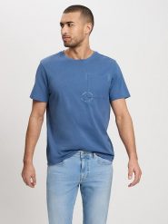Cross Jeans Koszulka w kolorze niebieskim rozmiar: L. Niebieskie bezrękawniki Cross Jeans, l, bez wzorów, z bawełny, bez kołnierzyka, bez ramiączek. Za 51.45 zł.