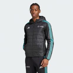 Kurtka Mercedes - AMG Petronas Formula One Team DNA Puffer. Białe kurtki Adidas, l, bez wzorów, z materiału, bez kaptura. Za 449.00 zł.